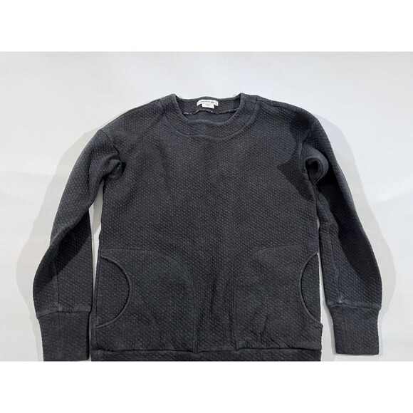 Lacoste Devanlay Waffle Knit Pullover Sweatshirt Sweater Tunic Top Gray Sz 36 - Picture 2 of 10